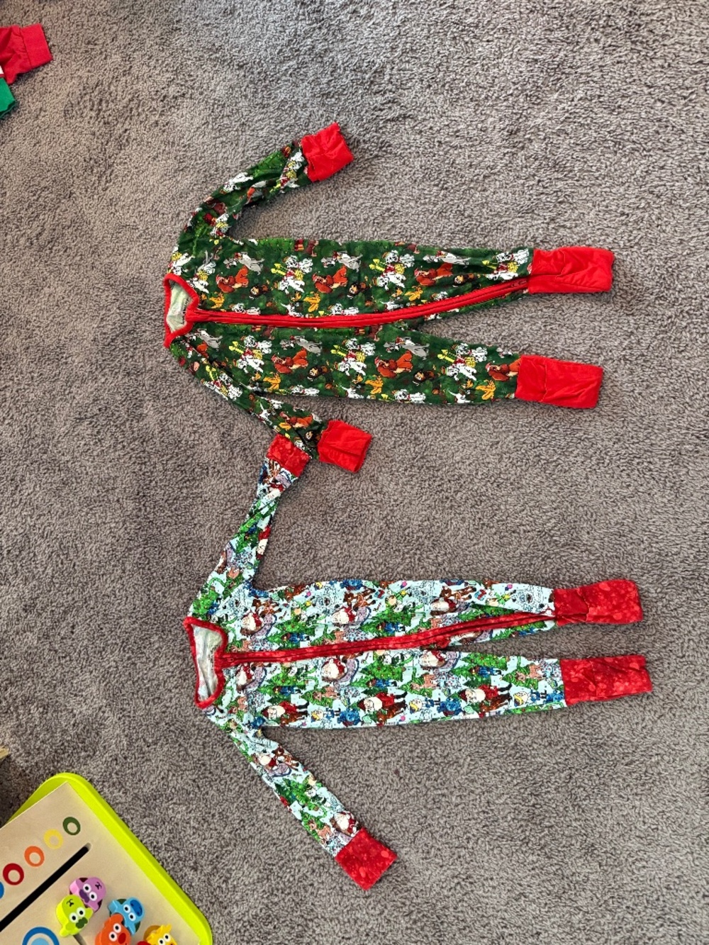 2 sweet little cozy’s zippies 6-12 months